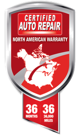 Certified Auto Repair 36-month/36,000-mile North American Warranty